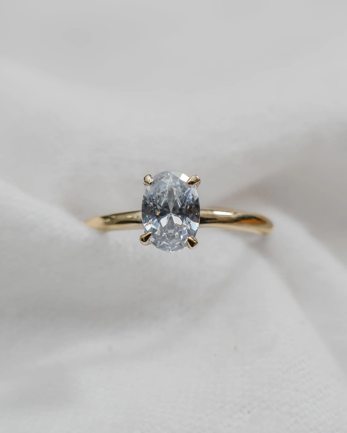 Oval Yellow Gold Lab Grown Diamond (Hidden Halo) My Store