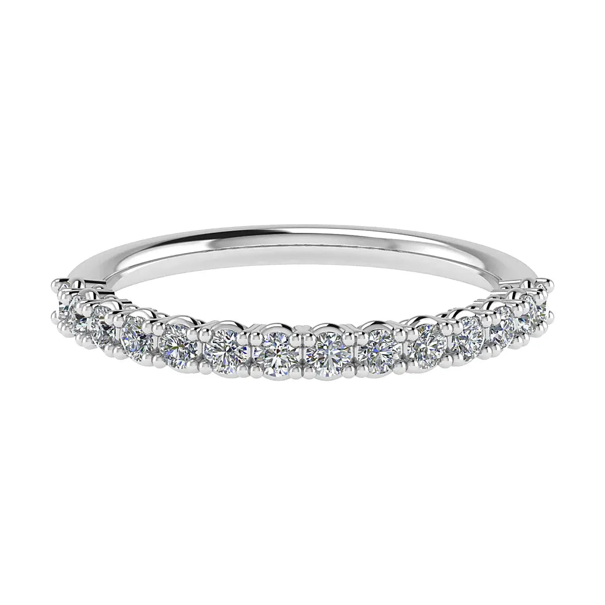 2.2mm Classic Claw Set 50% - Lab-grown Diamond | 18k White Gold Lester & Brown