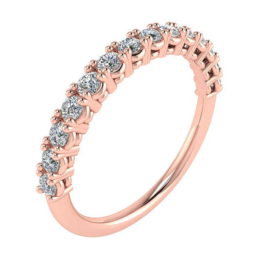 2.2mm Classic Claw Set 50% - Lab-grown Diamond | 18k Rose Gold Lester & Brown