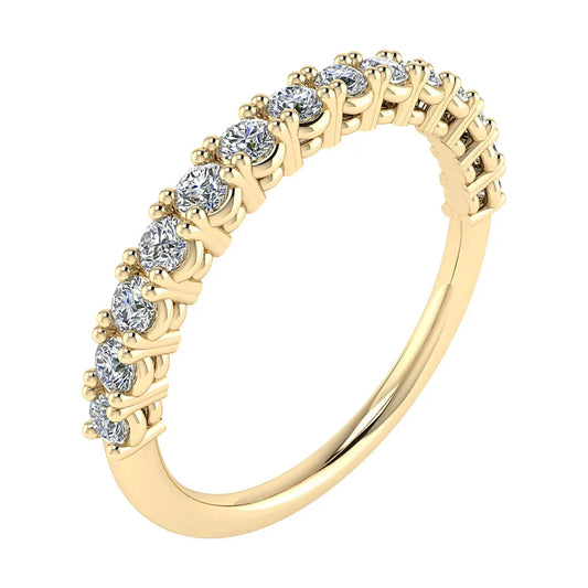 2.2mm Classic Claw Set 50% - Lab-grown Diamond | 18k Yellow Gold Lester & Brown