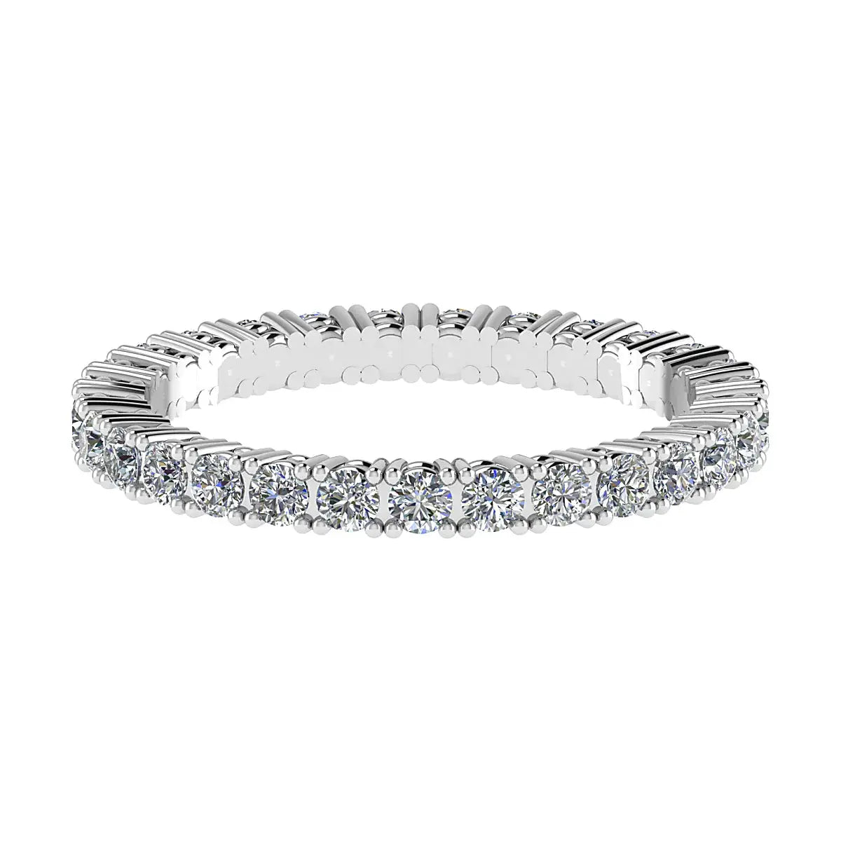 2.2mm Classic Claw Set 100% - Lab-grown Diamond | Platinum Lester & Brown