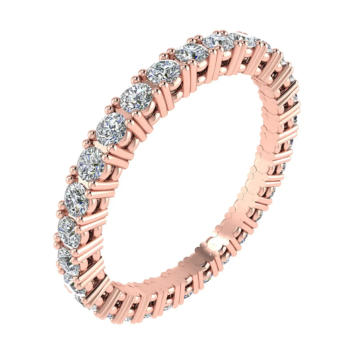 2.2mm Classic Claw Set 100% - Lab-grown Diamond | 18k Rose Gold Lester & Brown