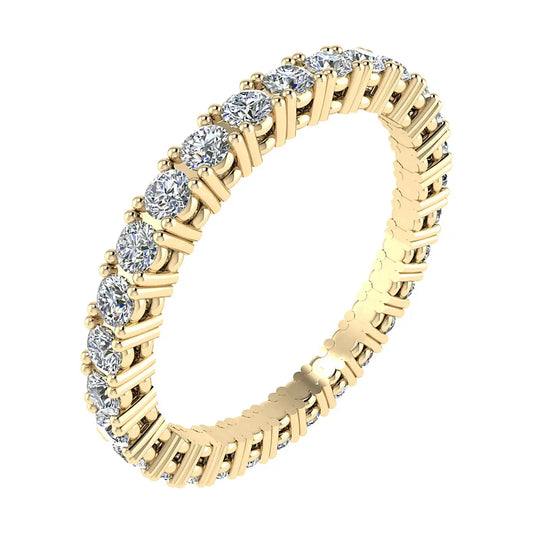 2.2mm Classic Claw Set 100% - Lab-grown Diamond | 18k Yellow Gold Lester & Brown