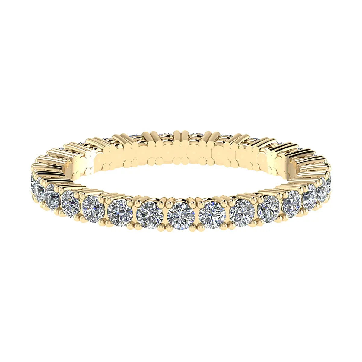 2.2mm Classic Claw Set 100% - Lab-grown Diamond | 18k Yellow Gold Lester & Brown