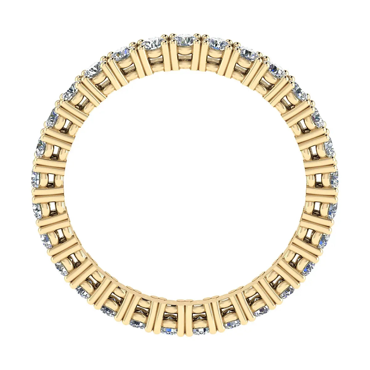 2.2mm Classic Claw Set 100% - Lab-grown Diamond | 18k Yellow Gold Lester & Brown