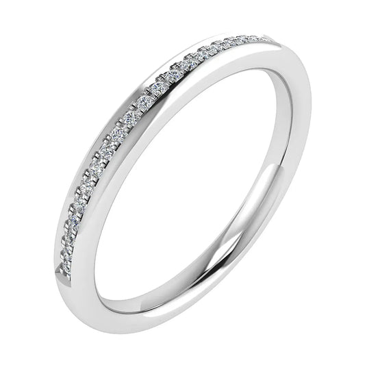 2mm Premium Grain Set 50% - Lab-grown Diamond | 18K White Gold Lester & Brown
