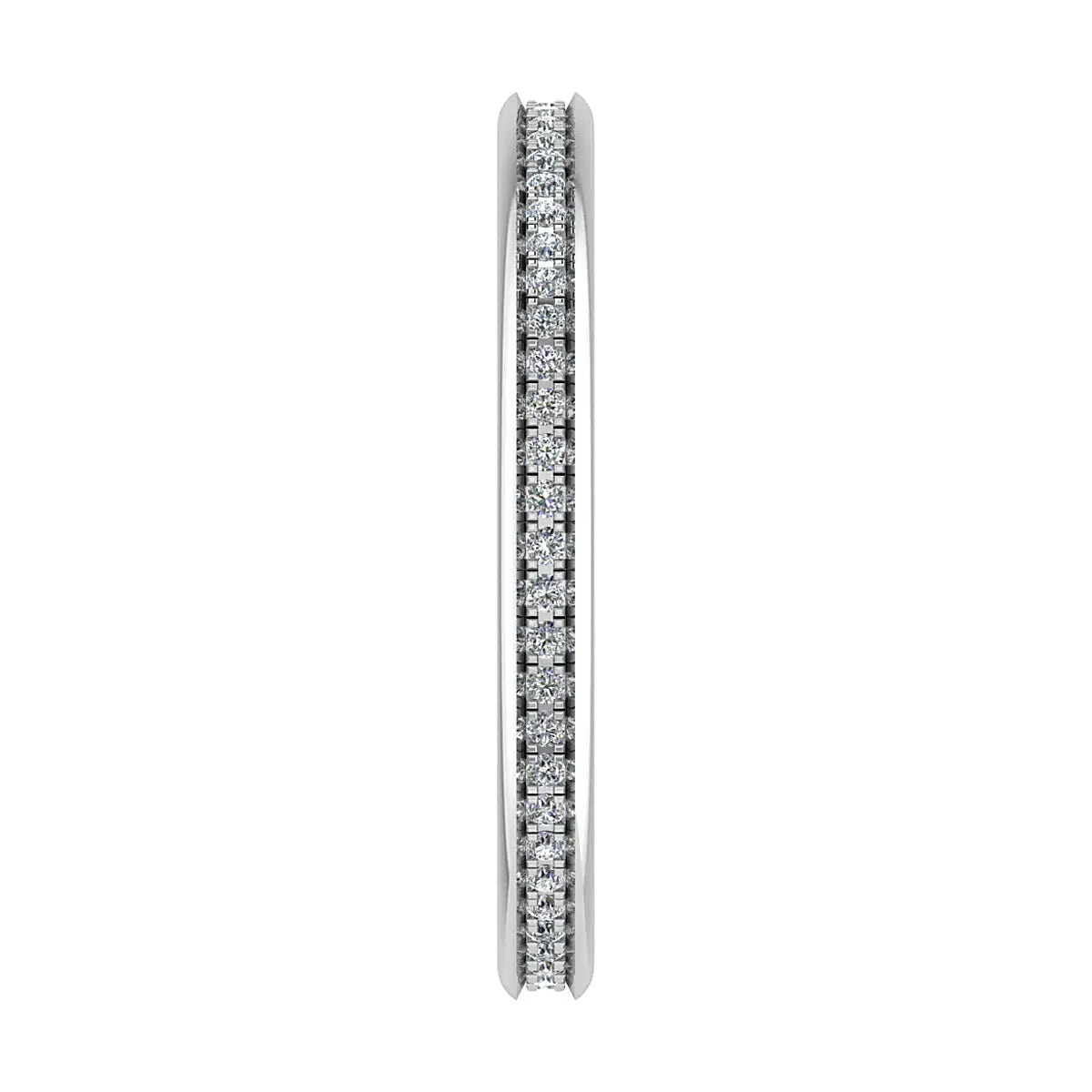 2mm Premium Grain Set 100% - Lab-grown Diamond | 18K White Gold Lester & Brown