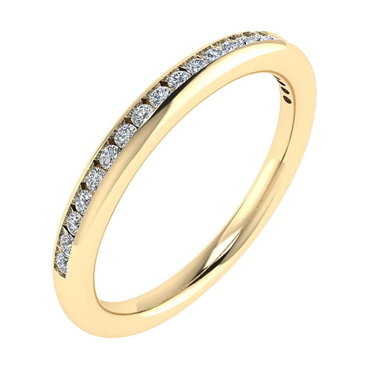 2mm Premium Round Channel Set 50% - Lab-grown Diamond | 18K Yellow Gold Lester & Brown