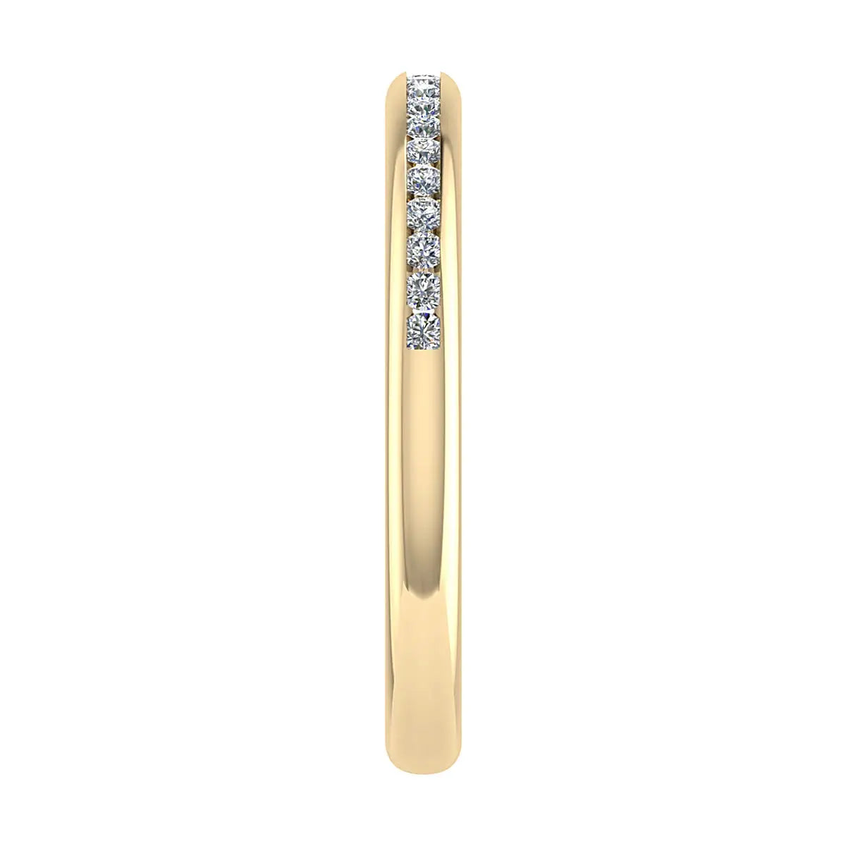 2mm Premium Round Channel Set 50% - Lab-grown Diamond | 18K Yellow Gold Lester & Brown