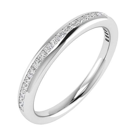 2.30mm Princess Channel Set 50% - Lab-grown Diamond | Platinum Lester & Brown
