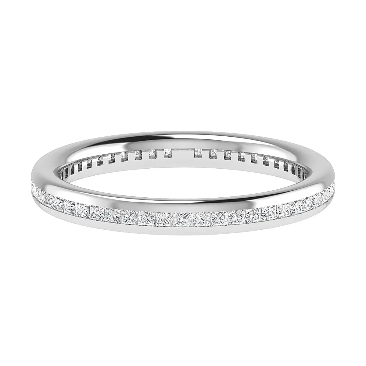 2.30mm Princess Channel Set 100% - Lab-grown Diamond | Platinum Lester & Brown