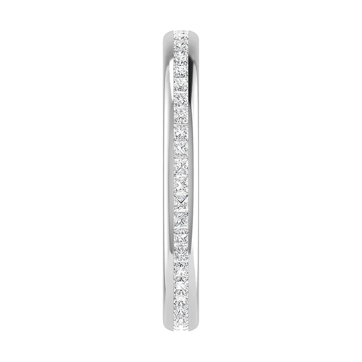 2.30mm Princess Channel Set 100% - Lab-grown Diamond | Platinum Lester & Brown