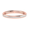 2.30mm Princess Channel Set 100% - Lab-grown Diamond | 18K Rose Gold Lester & Brown