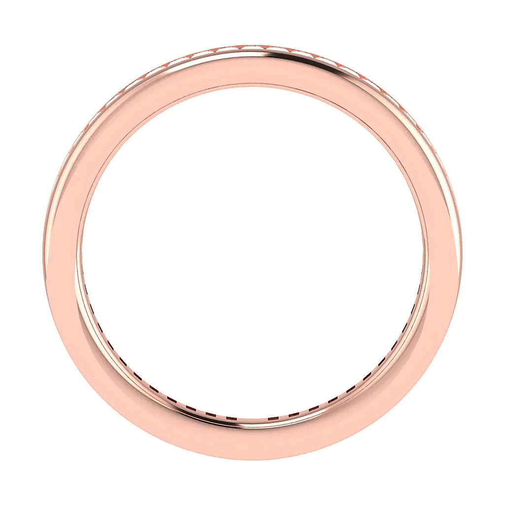 2.30mm Princess Channel Set 100% - Lab-grown Diamond | 18K Rose Gold Lester & Brown