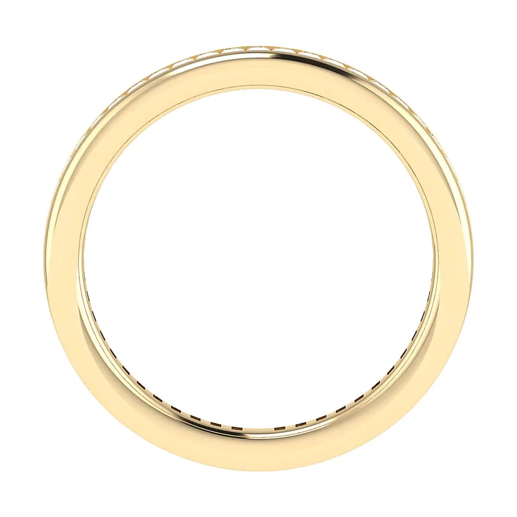 2.30mm Princess Channel Set 100% - Lab-grown Diamond | 18K Yellow Gold Lester & Brown