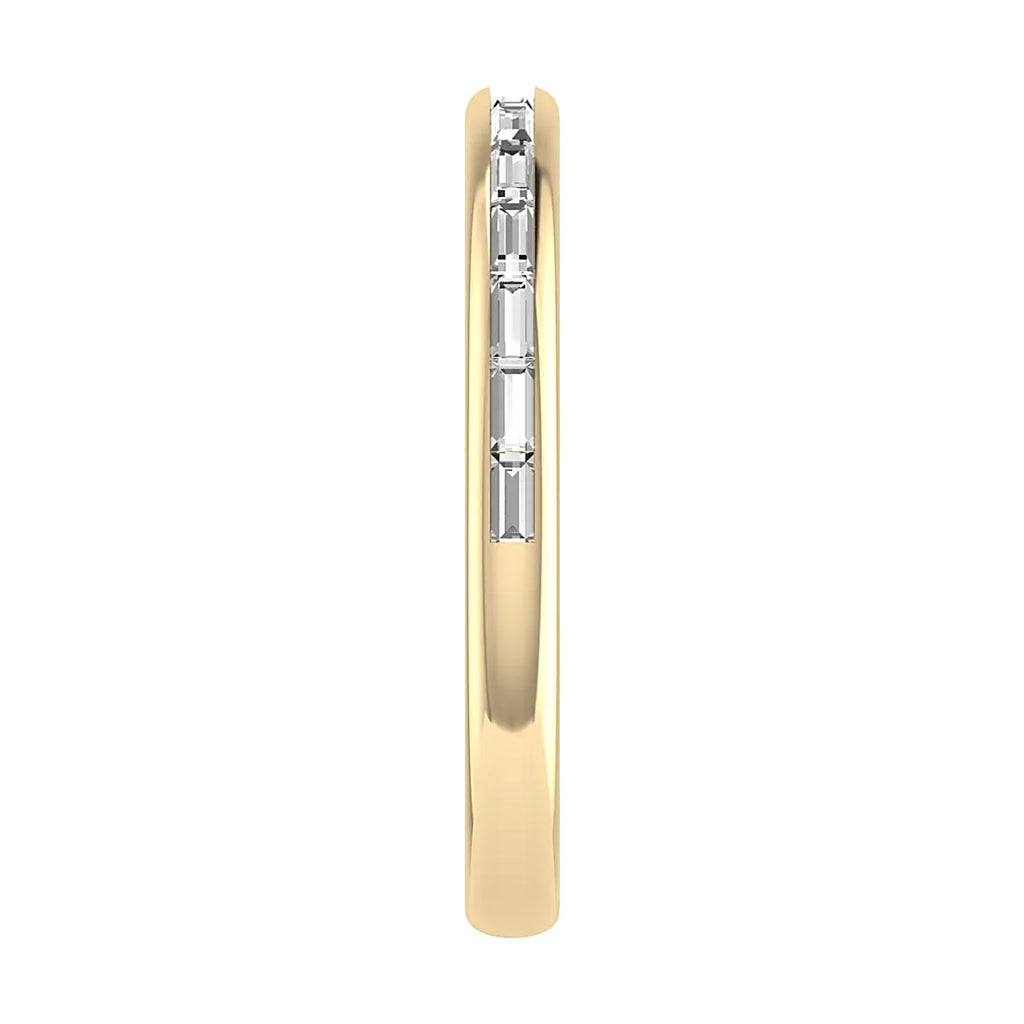 2.50mm Landscape Baguette Channel Set 50% - Lab-grown Diamond | 18K Yellow Gold Lester & Brown