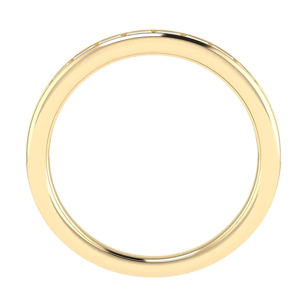2.50mm Landscape Baguette Channel Set 50% - Lab-grown Diamond | 18K Yellow Gold Lester & Brown