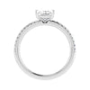 side image luxury princess white gold diamond set shoulders lab grown diamond engagement ring