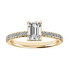 Emerald Platinum Lab Grown Diamond Set Shoulders (Hidden Halo) My Store