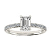 Emerald Platinum Lab Grown Diamond Set Shoulders (Hidden Halo) My Store