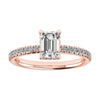 Emerald Platinum Lab Grown Diamond Set Shoulders (Hidden Halo) My Store