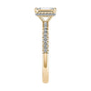 Emerald 18K Yellow Gold Lab Grown Diamond Set Shoulders (Hidden Halo) My Store