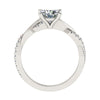 Round 18K White Gold Lab Grown Diamond Set Shoulders