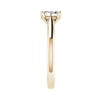 luxury oval yellow gold solitaire lab grown diamond engagement ring side image 