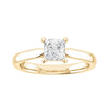 luxury princess white gold solitaire lab grown diamond engagement ring