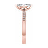 Marquise 18k Rose Gold Lab Grown Diamond Set Shoulders My Store