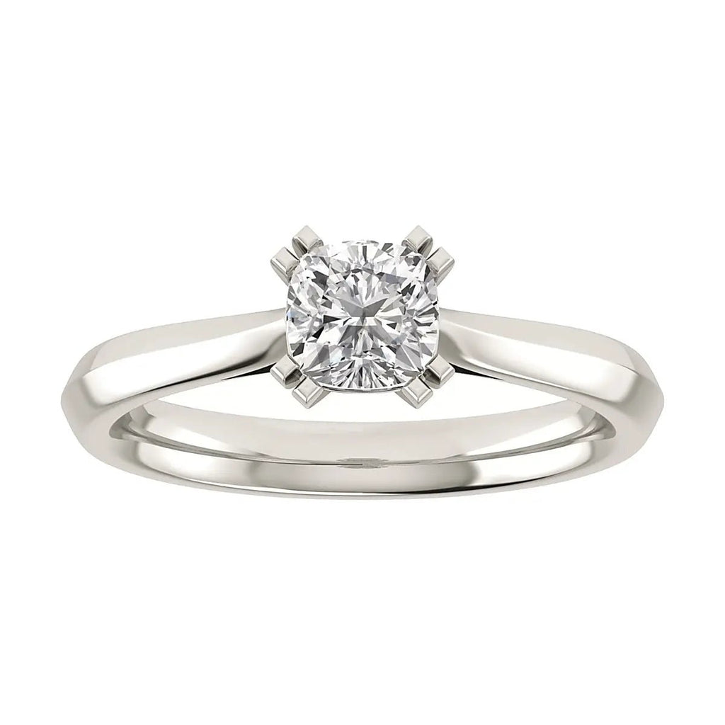 Cushion Platinum Lab Grown Solitaire - Lester & Brown