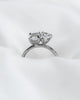 Emerald & Pear Platinum Lab Grown Diamond Pair Engagement Ring - Lester & Brown