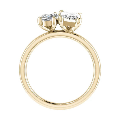 Emerald & Pear Yellow Gold Lab Grown Diamond Pair - Lester & Brown