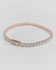 Lab - grown 8.00ct Round Diamond Tennis Bracelet | 18k Rose Gold - Lester & Brown