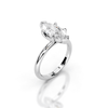 Marquise Platinum Lab Grown Diamond Engagement Ring - Lester & Brown