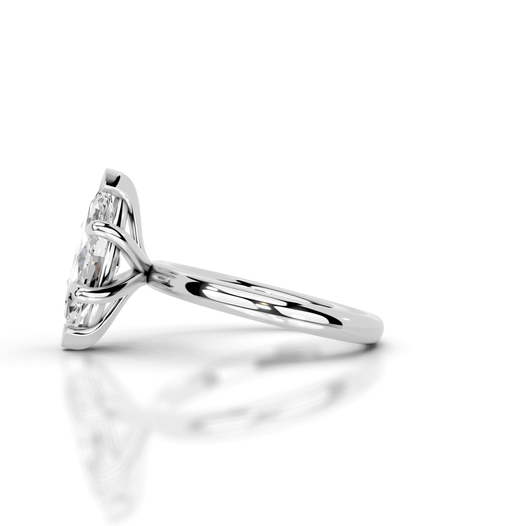 Marquise Platinum Lab Grown Diamond Engagement Ring - Lester & Brown