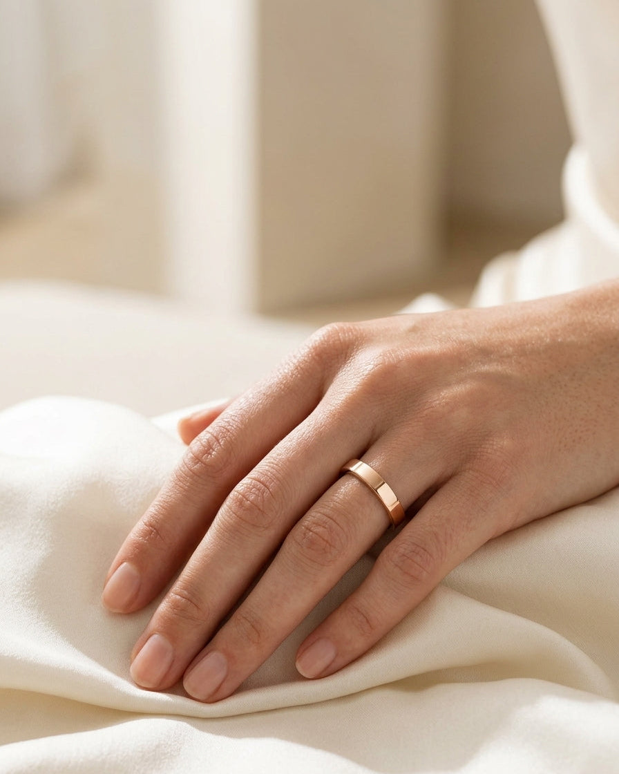 Wedding Ring Band — Luxury Bridal Jewelry Close-up | Generated by Modelize