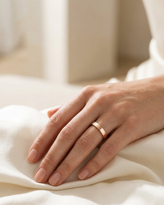 Wedding Ring Band — Luxury Bridal Jewelry Close-up | Generated by Modelize