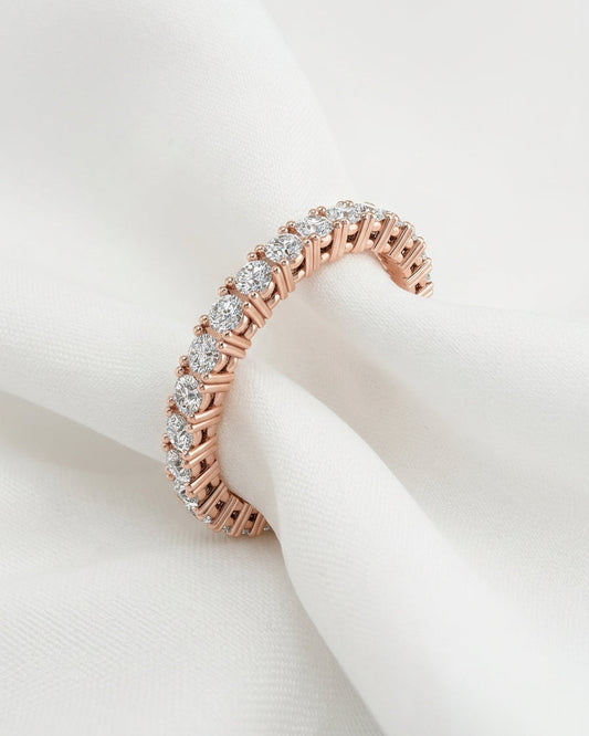 Eternity Ring — Minimalist White Cloth Jewelry Set | Generated by Modelize