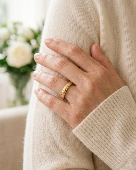 Wedding Ring Band — Luxury Bridal Jewelry Close-up | Generated by Modelize
