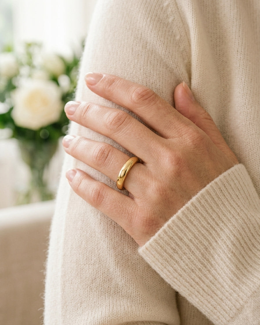 Wedding Ring Band — Luxury Bridal Jewelry Close-up | Generated by Modelize