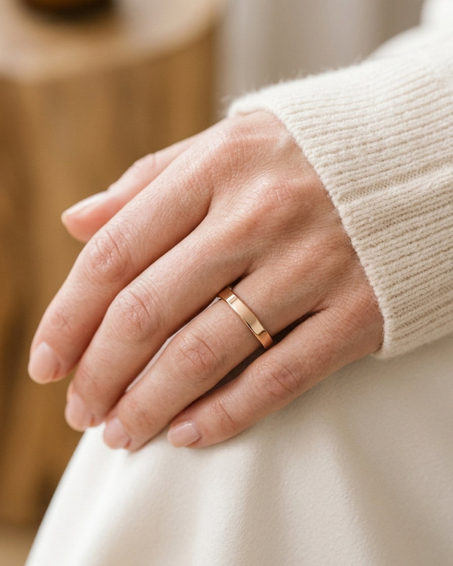 Wedding Ring Band — Luxury Bridal Jewelry Close-up | Generated by Modelize