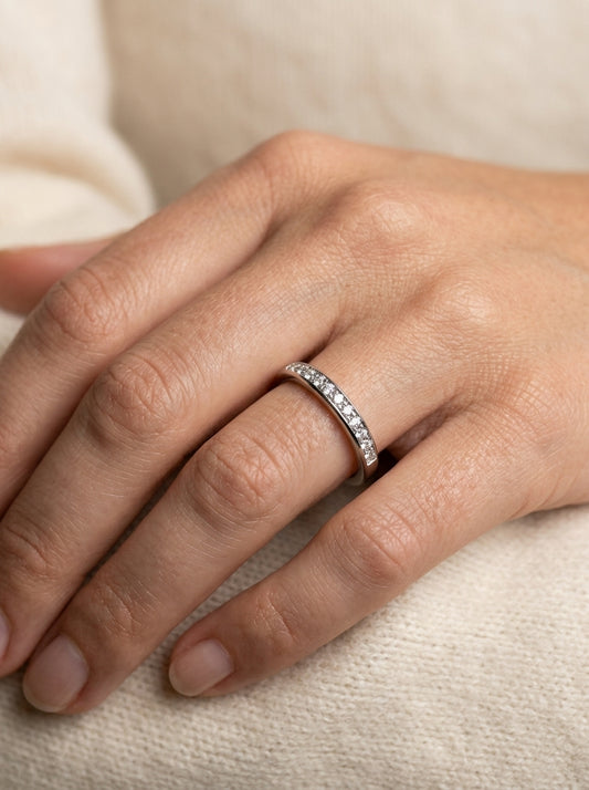 Bridal eternity band — Luxury Bridal Jewelry Close-up | Generated by Modelize