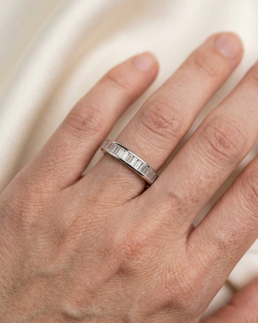 Eternity ring — Luxury Bridal Jewelry Close-up | Generated by Modelize