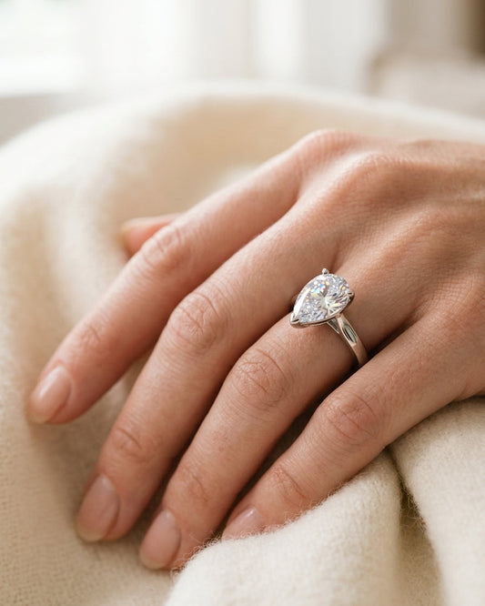 solitaire ring — Luxury Bridal Jewelry Close-up | Generated by Modelize