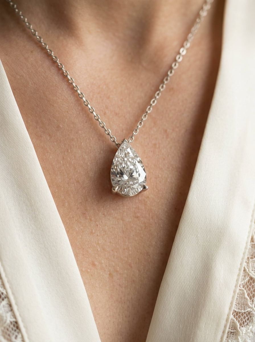 Necklace with pendant — Luxury Bridal Jewelry Close-up | Generated by Modelize
