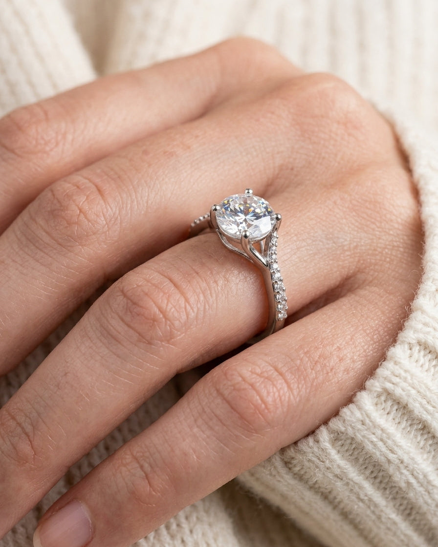 Engagement ring — Luxury Bridal Jewelry Close-up | Generated by Modelize