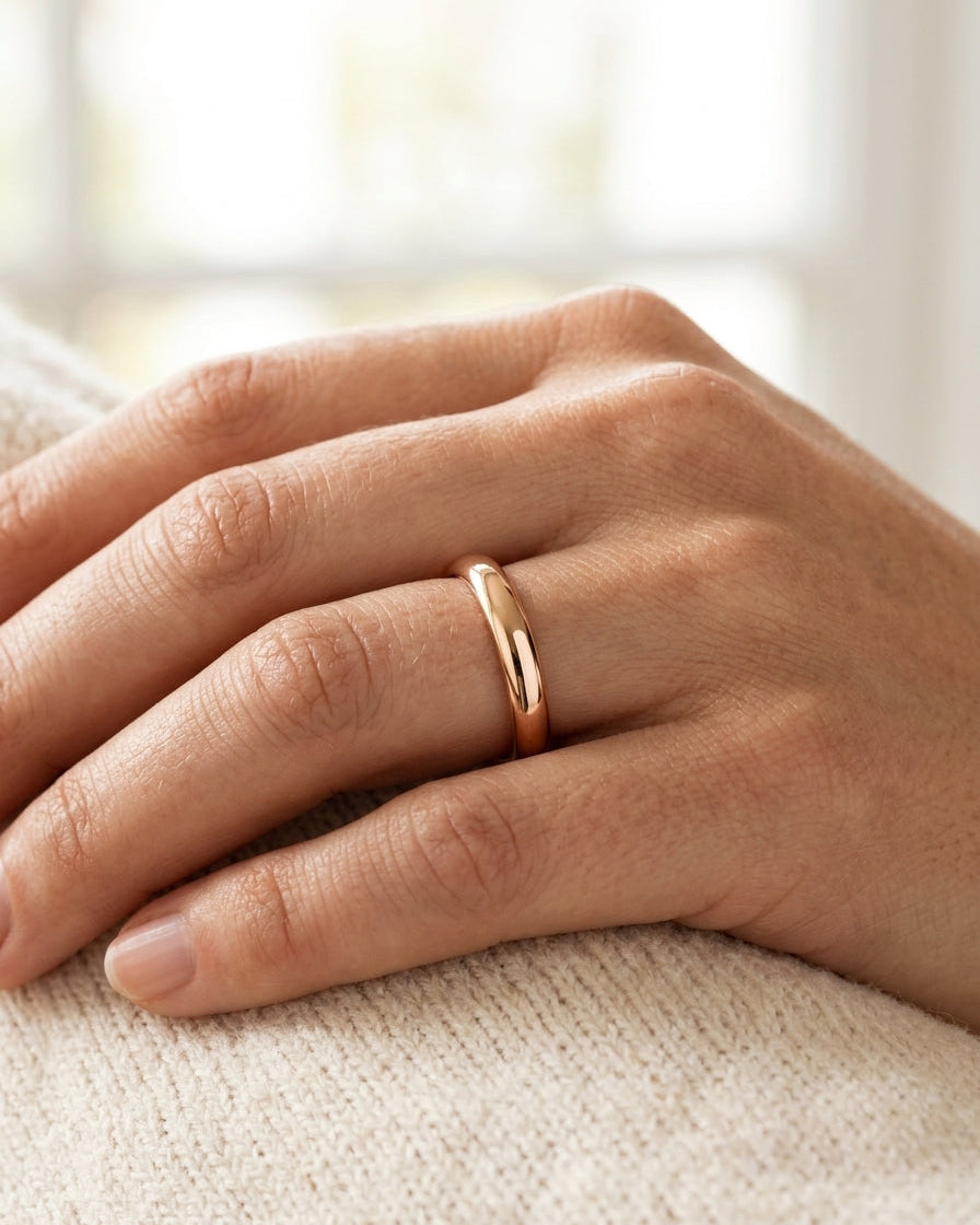Wedding Ring Band — Luxury Bridal Jewelry Close-up | Generated by Modelize