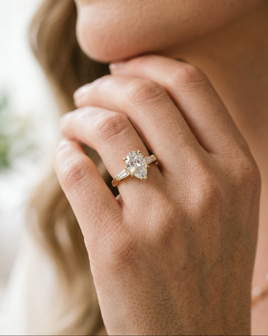 engagement ring — Luxury Bridal Jewelry Close-up | Generated by Modelize