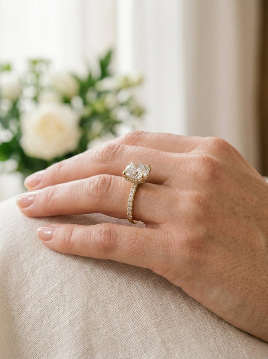 Engagement Ring — Luxury Bridal Jewelry Close-up | Generated by Modelize